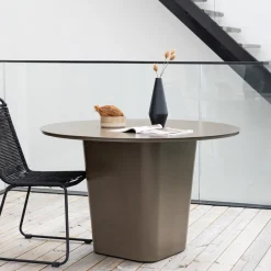 Outlet Nohr Ronde Tuintafel Jyoti 120cm, kleur Bruin