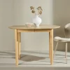 Clearance Nohr Ronde Uitschuifbare Eettafel Lacy Hout, 110/150 x 110cm