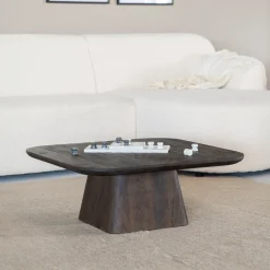 Clearance Eleonora Salontafel Aron Mangohout, 80 x 80cm