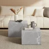 Artistiq Living Salontafel Asusena Marmerlook, Set van 2 stuks