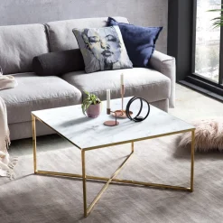 Outlet Artistiq Living Salontafel Chloè Marmerlook, 80cm