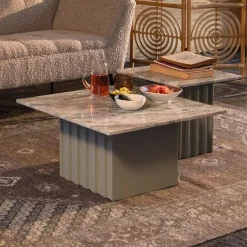 Dutchbone Salontafel Clayton Marmer, 60 x 60cm