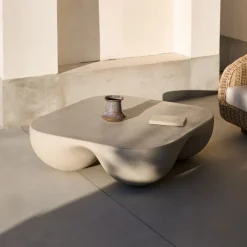 Best Kave Home Salontafel Colba Polystone, 100 x 100cm Beige