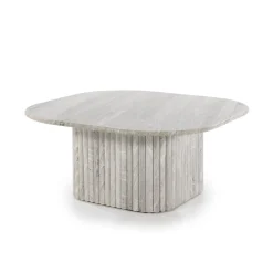 New By-Boo Salontafel Dorique Marmer, 80 x 80cm Bruin