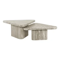 Hot Richmond Interiors Salontafel Dwayne Marmer, Set van 2 stuks Wit
