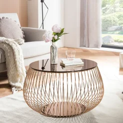 Best Artistiq Living Salontafel Esra 72cm, kleur Roségoud Rosu00e9 goud