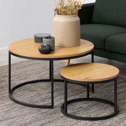 Best Bendt Salontafel Flemming Set van 2 stuks, Eiken