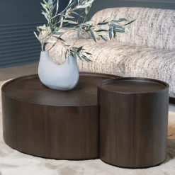 Best Eleonora Salontafel Max Walnoot, Set van 2 stuks Bruin