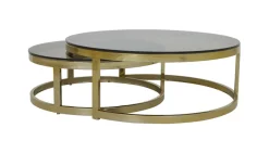 Online Light & Living Salontafel Milagro Set van 2 stuks, kleur Goud