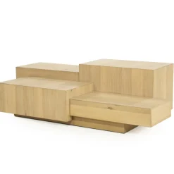 Sale Eleonora Salontafel Quinten Eiken, kleur Naturel