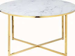 Outlet Artistiq Living Salontafel Roel 80cm, Marmerlook