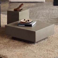 Sale Kave Home Salontafel Rustella Cement, 80 x 60cm Grijs