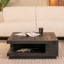 Clearance LABEL51 Salontafel Square Mangohout, 80 x 80cm