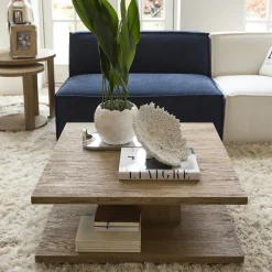 Outlet Rivièra Maison Salontafel Vermont Eikenhout, 90 x 90cm
