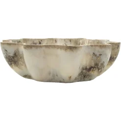 Richmond Interiors Schaal Lotus 36cm, kleur Natural Naturel