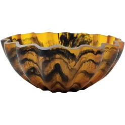 Outlet Richmond Interiors Schaal Meadow 31cm, kleur Tortoise