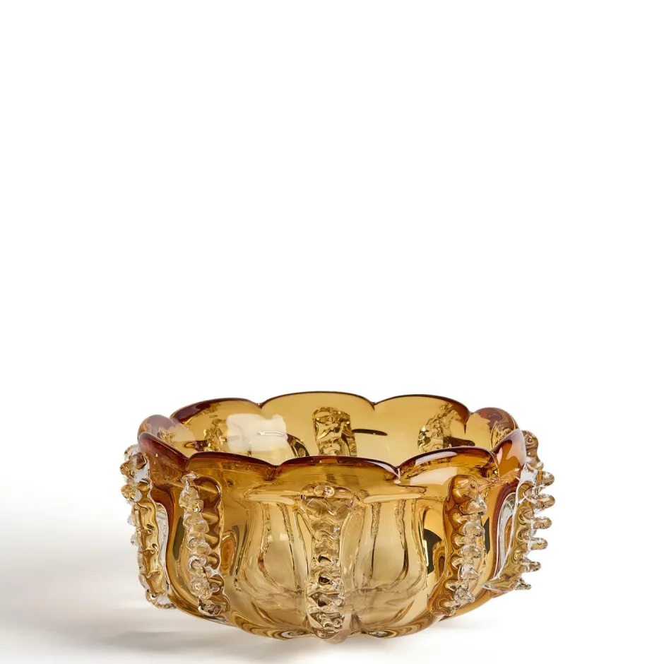 Hot Kave Home Schaal Nicora Glas, kleur Oranje