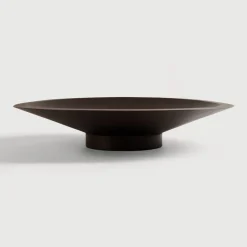 Hot Ethnicraft Schaal Satellite Mahoniehout, 50cm Donkerbruin