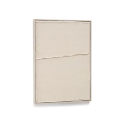 Online Kave Home Schilderij Maha Linnen, kleur Beige Wit