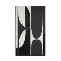 Outlet Kave Home Schilderij Onure 200 x 120cm Zwart