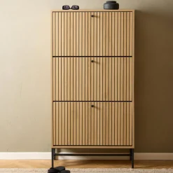 Clearance Bendt Schoenenkast Davon Eikenlook Naturel