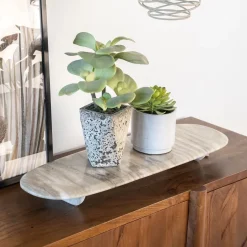 Hot By-Boo Serveerplank Blanch Marmer, 70 x 23cm Beige