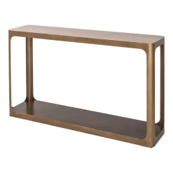 Online Richmond Interiors Sidetable Claridge Keramiek/Glas en ijzer, 140cm Zand