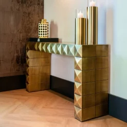 New Richmond Interiors Sidetable Collada 137.5 x 36cm, kleur Brushed gold