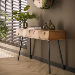 Discount LifestyleFurn Sidetable Eryka Acaciahout, 125cm Massief acacia naturel