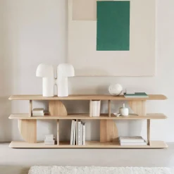 Discount Ethnicraft Sidetable Geometric Hout, 210cm