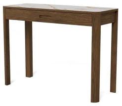 Hot Bendt Sidetable Jawana Marmerlook en eikenfineer, 100cm Beige