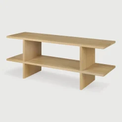 Best Ethnicraft Sidetable Kabuki Geolied Eikenhout, 103cm, kleur Naturel