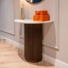 Clearance Richmond Interiors Sidetable Mayfield Marmer en Mangohout, 90cm