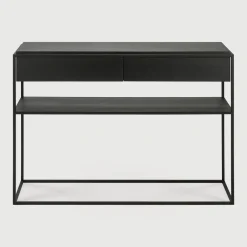 New Ethnicraft Sidetable Monolit Eikenhout, 122cm