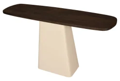 Discount Brix Sidetable Mylon Mangohout en gecoat staal, 140cm