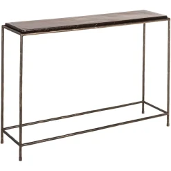 Sale Richmond Interiors Sidetable Villano Bronskleurig glas, 110cm