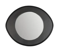 Best Dutchbone Spiegel Aren Mangohout, 55 x 47cm Zwart