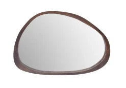 Discount Brix Spiegel Jaira Mangohout, 80 x 120cm, kleur Walnoot
