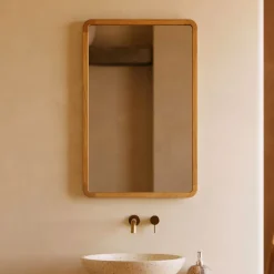 Kave Home Spiegel Shamel Teakhout, 70 x 45cm