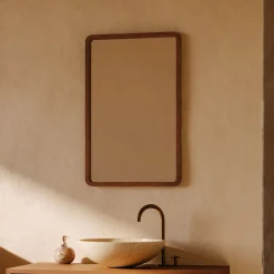 Kave Home Spiegel Shamel Teakhout, 70 x 45cm