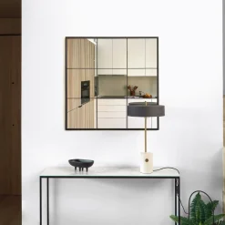 Discount Kave Home Spiegel Ulrica 80 x 80cm Zwart