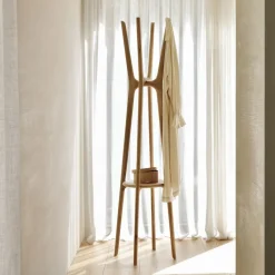 Online Ethnicraft Staande Kapstok PI Hout, 184cm hoog