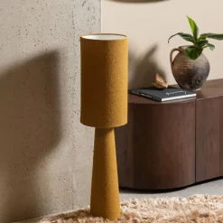 Best WOOOD Tafellamp / Vloerlamp Loft Bouclé, kleur Tapenade