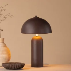 Clearance Nohr Tafellamp Adra Spraystone Bruin