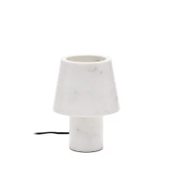 Sale Kave Home Tafellamp Alaro Marmer, 27cm hoog Wit