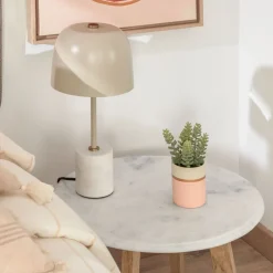 Online Kave Home Tafellamp Alish, kleur Beige