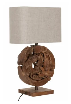 Sale MUST Living Tafellamp All Around the World Teakhout, 70cm Naturel