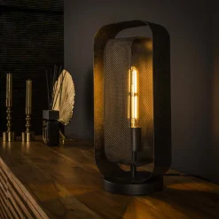 LifestyleFurn Tafellamp Allyse, kleur Artic zwart