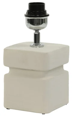 Online Light & Living Tafellamp Amta Keramiek, 25cm (excl. kap) Cru00e8me