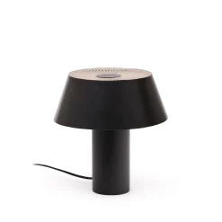 Sale Kave Home Tafellamp Ancare Metaal en gevlochten koord Zwart